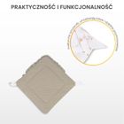 Sensillo, Teddy, rożek niemowlęcy, muślinowy, szary 75-75 cm