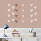 Sipo, naklejki na ścianę do pokoju dziecięcego, Serca boho