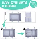 Sipo, organizer na pieluszki i akcesoria niemowlęce dla mamy i dziecka, szaro-miętowy