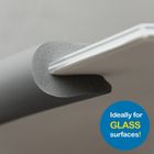 Sipo, piankowa taśma zabezpieczająca szklane krawędzie mebli, 2 metry, szara