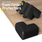 Sipo, zestaw piankowych zabezpieczeń narożników mebli, czarne, 4 szt.
