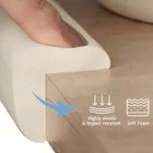 Sipo, zestaw piankowych zabezpieczeń narożników mebli, kremowe, 4 szt.