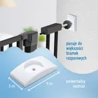 Sipo, zestaw podkładek ochronnych ściennych do bramek zabezpieczających, białe, 4 szt.