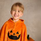 Smiki, Dynia, poncho z kapturem, pomarańczowe