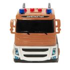 Smiki, laweta z koparką, zestaw pojazdów, światło i dźwięk