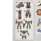 Smiki, samochód wojskowy, robot transformujący, zielony