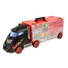 Smiki, transporter z garażem, tor, 6 samochodzików, 1 helikopter, akcesoria