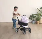 Smoby, Maxi-Cosi, głęboki wózek dla lalek 3w1, różowy