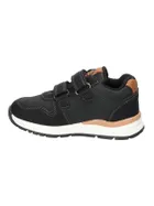 Sneakersy chłopięce, czarne, skórzana wkładka, American Club