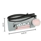 Snoopy, piórnik saszetka, szary