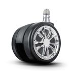 Sofotel, kółka gumowane do foteli, czarne, 5 szt.