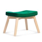 Sofotel, Norse, fotel uszak z podnóżkiem, ciemno zielony