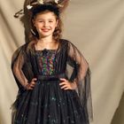 Souza! Czarownica Agatha, strój dla dzieci z sukienką z lampkami LED, 5-7 lat