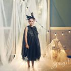 Souza! Czarownica Mathilde, sukienka tiulowa z nietoperzami, strój, 8-10 lat