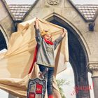 Souza! Król Arthur, kostium miękka zbroja z peleryną, 8-10 lat