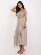 Spódnica damska, beżowa, Sublevel