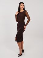 Spódnica damska, brązowa, Basisc Feel Good