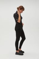 Spodnie jeansowe damskie, czarne, Moodo