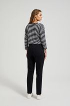 Spodnie jeansowe damskie, czarne, Moodo