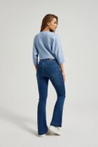 Spodnie jeansowe damskie, granatowe, Moodo