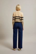 Spodnie jeansowe damskie, granatowe, Moodo