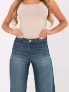 Spodnie jeansowe damskie, granatowe, Sublevel