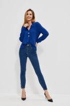 Spodnie jeansowe damskie, niebieskie, Moodo