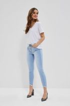 Spodnie jeansowe damskie, niebieskie, Moodo