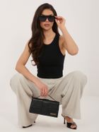 Spodnie materiałowe damskie, beżowe, Sublevel