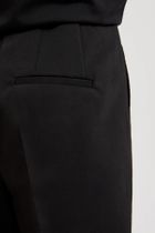 Spodnie materiałowe damskie, czarne, Moodo