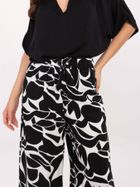 Spodnie materiałowe damskie, czarne, Sublevel