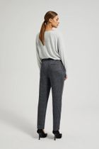 Spodnie materiałowe damskie, szare, Moodo