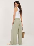 Spodnie materiałowe damskie, zielone, Sublevel