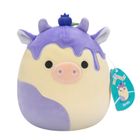 Squishmallows, Benito, Blueberry Cheesecake Cow, krowa, maskotka, 19 cm