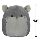 Squishmallows, Fuzzamallows, Miper, Chinchilla, szara szynszyla, maskotka, 30 cm