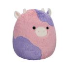 Squishmallows, Fuzzamallows, Patty, Pink and Purple Cow, fioletowo-różowa krowa, maskotka, 30 cm