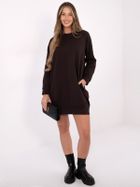 Sukienka damska, brązowa, Basic Feel Good