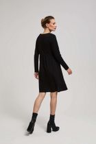 Sukienka damska, czarna, Moodo