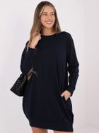 Sukienka damska, granatowa, Basic Feel Good