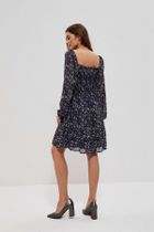 Sukienka damska, granatowa, Moodo