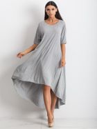 Sukienka damska, oversize, szara, Rue Paris