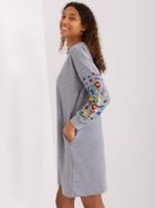 Sukienka damska, szara, Rue Paris