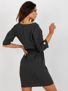 Sukienka damska z wełną, szara, Lakerta