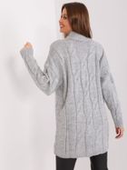 Sukienka damska z wełną, szara, Rue Paris