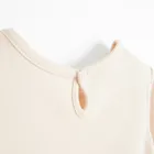 Sukienka dziewczęca z długim rękawem, beżowa, Nicol