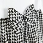 Sukienka dziewczęca z długim rękawem, czarno-biała, Nicol