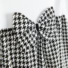 Sukienka dziewczęca z długim rękawem, czarno-biała, Nicol