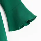 Sukienka dziewczęca z długim rękawem, zielona, Nicol