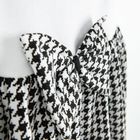 Sukienka dziewczęca z krótkim rękawem, biało-czarna, Nicol