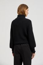 Sweter damski, czarny, Moodo